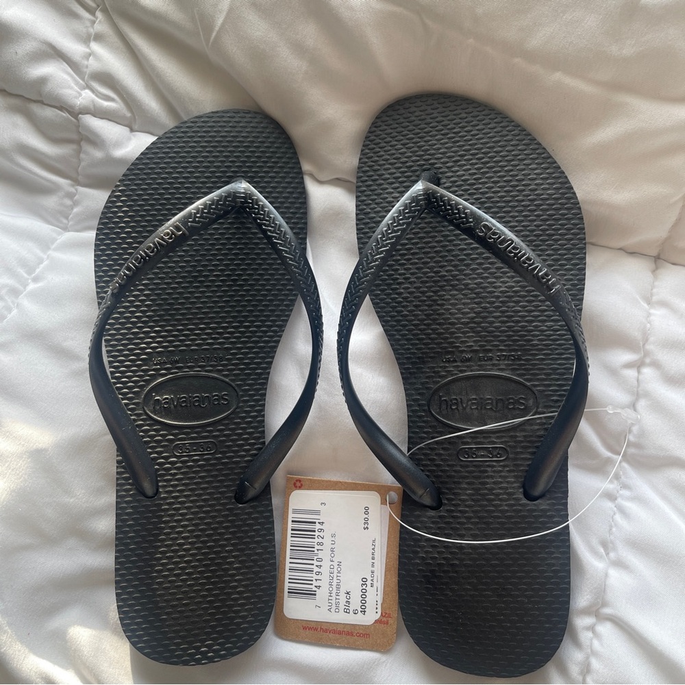 Havaianas Women's Flip Flops in Black